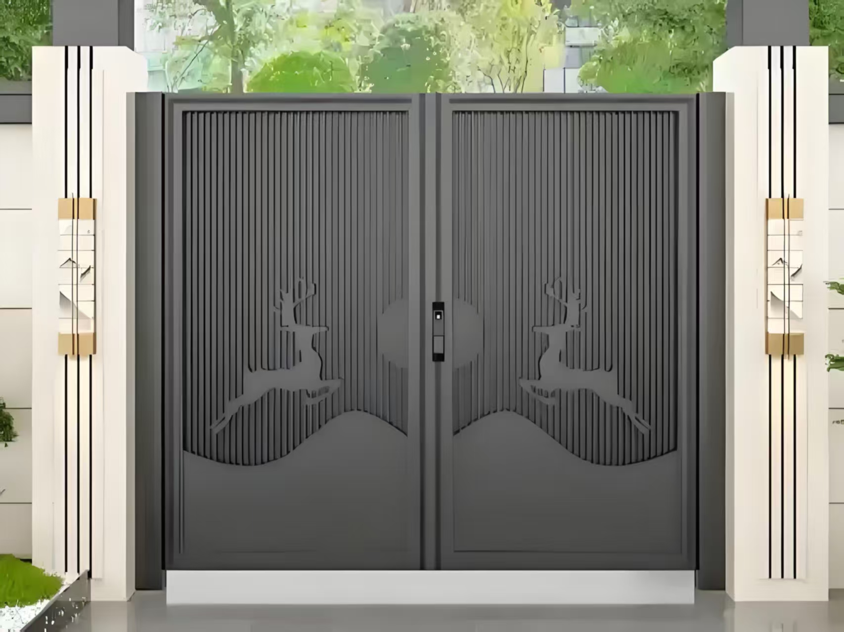 现代简约庭院门